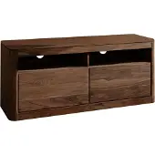 MASSIVMOEBEL24.DE MASSIVMOEBEL24 TV-Board Sheesham 130x40x58 rot-braun gebeizt TORONTO #119