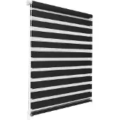 Sol Royal Doppelrollo SolDecor DL2, 80x220cm, Schwarz – Klemmfix ohne Bohren
