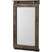 MASSIVMOEBEL24.DE MASSIVMOEBEL24Spiegel Mango 65x6x110 grau lackiert RAILWAY #283