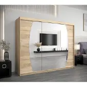 Minio Kleiderschränk 250 cm ELYPSE Sonoma Eiche