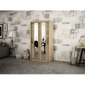 Minio Kleiderschränk 120 cm POLE Sonoma Eiche