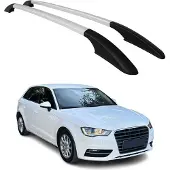 Omtec Aluminium Dachreling Relingträger für Audi A3 2003-2012 Sportback Silber 2x