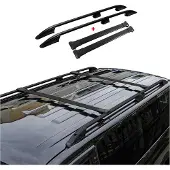 Omtec Dachreling + Dachträger SET für Mitsubishi ASX 2010-2025 Aluminium Schwarz 4tlg