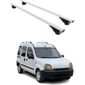 Omtec Dachträger Gepäckträger für Renault Kangoo 1996-2007 Grundträger Metall Grau 2x