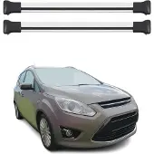 Omtec Dachträger Gepäckträger für Ford Grand C-Max 2010-2019 Relingträger Alu Silber