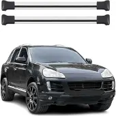 Omtec Dachgepäckträger, Querstange, für Porsche Cayenne, Baujahre 2003-2010, Aluminium, grau