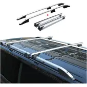 Omac Dachreling + Dachträger für Ford Courier 2014-2024 Kurzer Aluminium Silber 4x