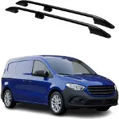 Omtec Dachreling Relingträger für Mercedes Citan 2021-2025 Alu Schwarz 2 tlg