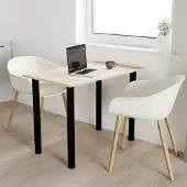 AKKE Sonoma Tisch mit schwarze beine LxBxH: 70x60x74 cm