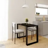 AKKE Schwarz LOFT Tisch mit schwarze beine LxBxH: 100x60x75 cm