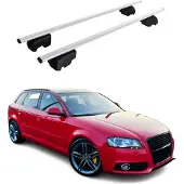 Omtec Dachträger Gepäckträger für Audi A3 8P 2005-2013 Grundträger ABE Silber 2x