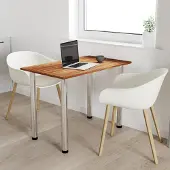 AKKE Burgund Küchentisch mit chrom beine LxBxH: 60x50x74 cm