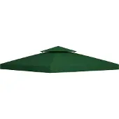 Fortuna Lai Pavillondach Ersatz 3x3m Kohlegrau Polyester wasserabweisend für Metall- & Gartenpavillon