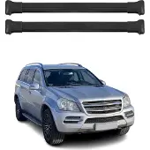 Omtec Dachträger Gepäckträger für Mercedes GL X164 2006-2012 Relingträger Alu Schwarz