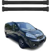 Omtec Dachträger Gepäckträger für Peugeot Expert 2006-2017 Relingträger Alu Schwarz 4x