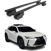 Omtec Dachquerträger für Lexus UX, Baujahre 2019-2021, aus Aluminium, schwarz
