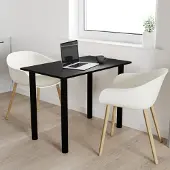 AKKE Schwarz Tisch mit schwarze beine LxBxH: 70x60x74 cm