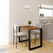 AKKE Antik Eiche LOFT Tisch mit schwarze beine LxBxH: 100x60x75 cm