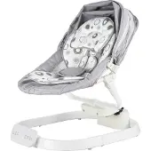 SucceBuy Babyschaukel für Kleinkinder 3 Geschwindigkeiten 3 Sitzpositionen Fernbedienung Bluetooth