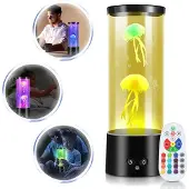 Yakimz LED Quallen Nachtlichter Stimmungslampe Nachtlicht Lava Lampe RGB Tischlamp Büro Künstliche
