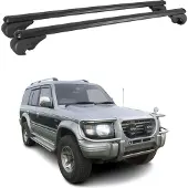 Omac Dachträger für Mitsubishi Pajero 1990-2000 Gepäckträger Grundträger Alu Schwarz