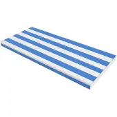 Easybuy Bankauflage Wasserdicht 100x40x5cm Sitzkissen Blau&Weiß für Außenliegen Gartenstühle Innenbank