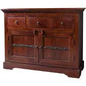 MASSIVMOEBEL24.DE MASSIVMOEBEL24 Kommode Akazie 120x40x90 nougat lackiert OXFORD #531