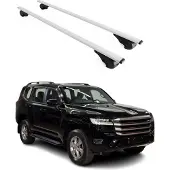 Omtec Dachträger Dachgepäckträger für Toyota Land Cruiser J250 2024 Silber 2tlg