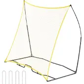 Vevor Fußball-Rebounder tragbarer Fußballtrainer 7 x 7 Fuß Fußball-Trainingsgerät aus Eisen &amp; Polyester