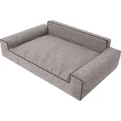 Stanislaw Jurga Hundebett "Glamour" -80x55cm- elegantes Sofa-Kissen für Hunde, weich & waschbar