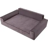 Stanislaw Jurga Pillowprim Hundebett Glamour -115x80cm- elegantes Sofa-Kissen für Hunde, weich & waschbar