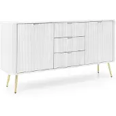 AX Living Schubladenschrank Kommode Salvia KS168 168 cm Breite, Weiß