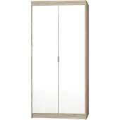 AX Living Schrank Spiegel Eiche Sonoma Kleiderschrank Storicos 2T 89,7