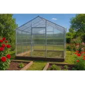 Garten Dream Polycarbonat Gewächshaus „Victoria“ 3x10m aus Stahl, mit 4mm Polycarbonat