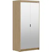 AX Living Schrank Spiegel Geölte Eiche Kleiderschrank Storicos 2T 89,7