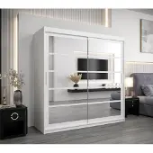 Minio Kleiderschränk 200 cm ROMA 2 Weiß
