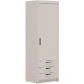 AX Living Kleiderschrank Schrank Beige Storicos 1T3S 59,9cm Modern