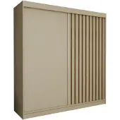 AX Living Cabinio Schwebetürenschrank Beige Artisan Eiche – 200 cm