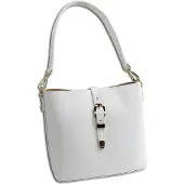 Toscanto Leder Tasche Damen Umhängetasche weiß OTTM812UW