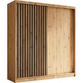 AX Living Cabinio Schwebetürenschrank Artisan 200cm mit Lamellen