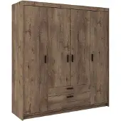 AX Living Schubladenschrank Garderobe Eiche Lefkas Storicos 4T 176,3cm