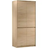 AX Living Schlafzimmer Schrank Mormanno S4T – 91 cm, Eiche Cremona