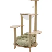 Easybuy 5-stöckiger Katzenkratzbaum mit Sofabett 60*50*115cm für Katzen bis 15kg