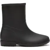 Permani Damen Gummistiefel Gummi Wasserdichte Schuhe Gartenschuhe Peris Schwarz Gr.41