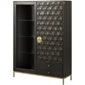 MASSIVMOEBEL24.DE MASSIVMOEBEL24 Highboard Mango 120x40x165 grau geölt DIAMOND #117