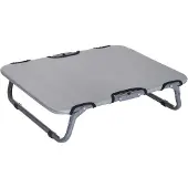 Fortuna Lai Hundeliege Outdoor Faltbares Hundebett, Katzenbett, Schlafplatz, Grau, 59x46x15cm