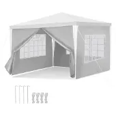Yakimz Pavillon Betriebsveranstaltungen – Leicht aufzubauen, perfektes Partyzelt für den Garten Weiß 3x3m