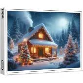 Raxxa Premium-Puzzle "Magische Winternacht im Wald", 1000 Teile
