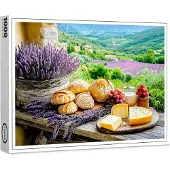 Raxxa Premium-Puzzle "Lavendelbrotzeit mit Blick auf die Provence", 1000 Teile