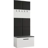 AX Living Garderoben Haken Rosanno I 80,6cm Breite Stilvoll Weiß JS100